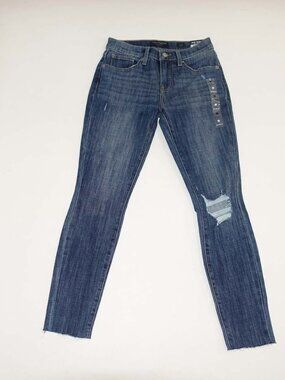Lucky Brand Women's Ava Mid Rise Skinny Jeans Size 0 / 25 Ankle NWT Stretch 25A